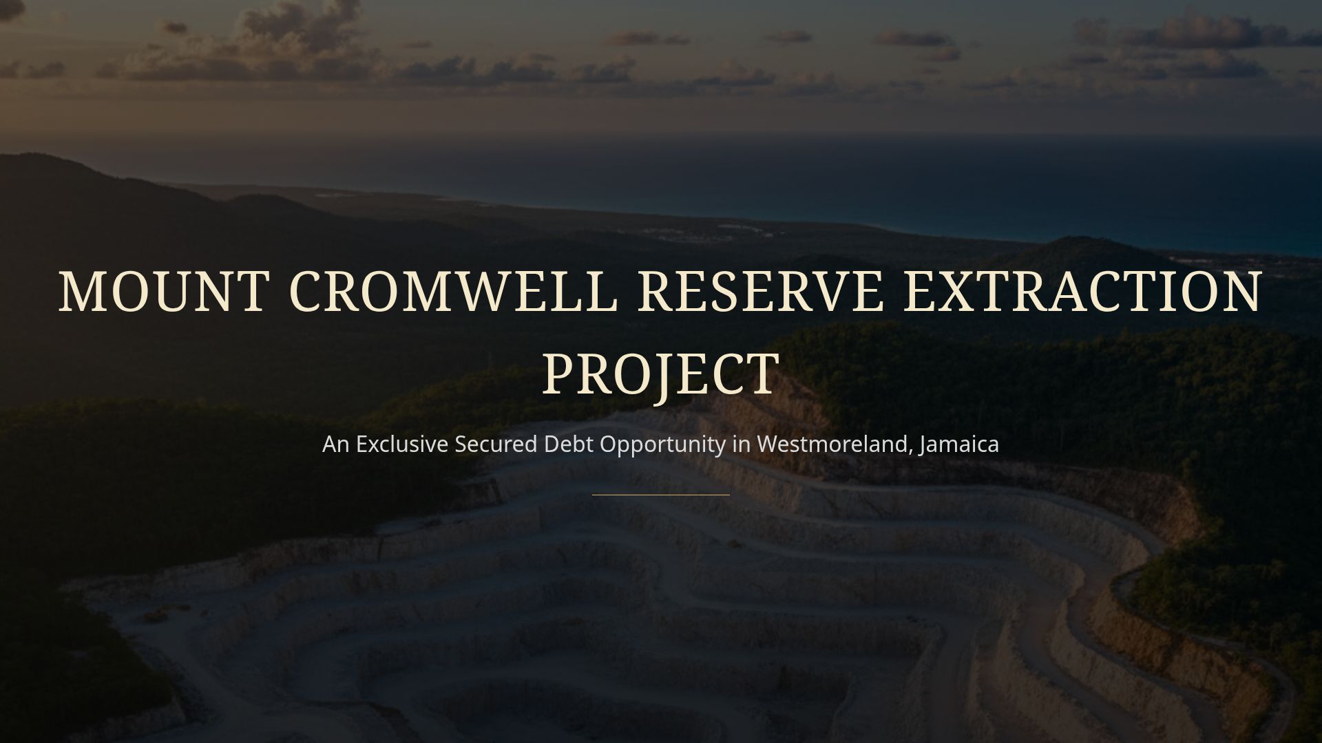Mount Cromwell Jamaica Limestone Investment Opportunity