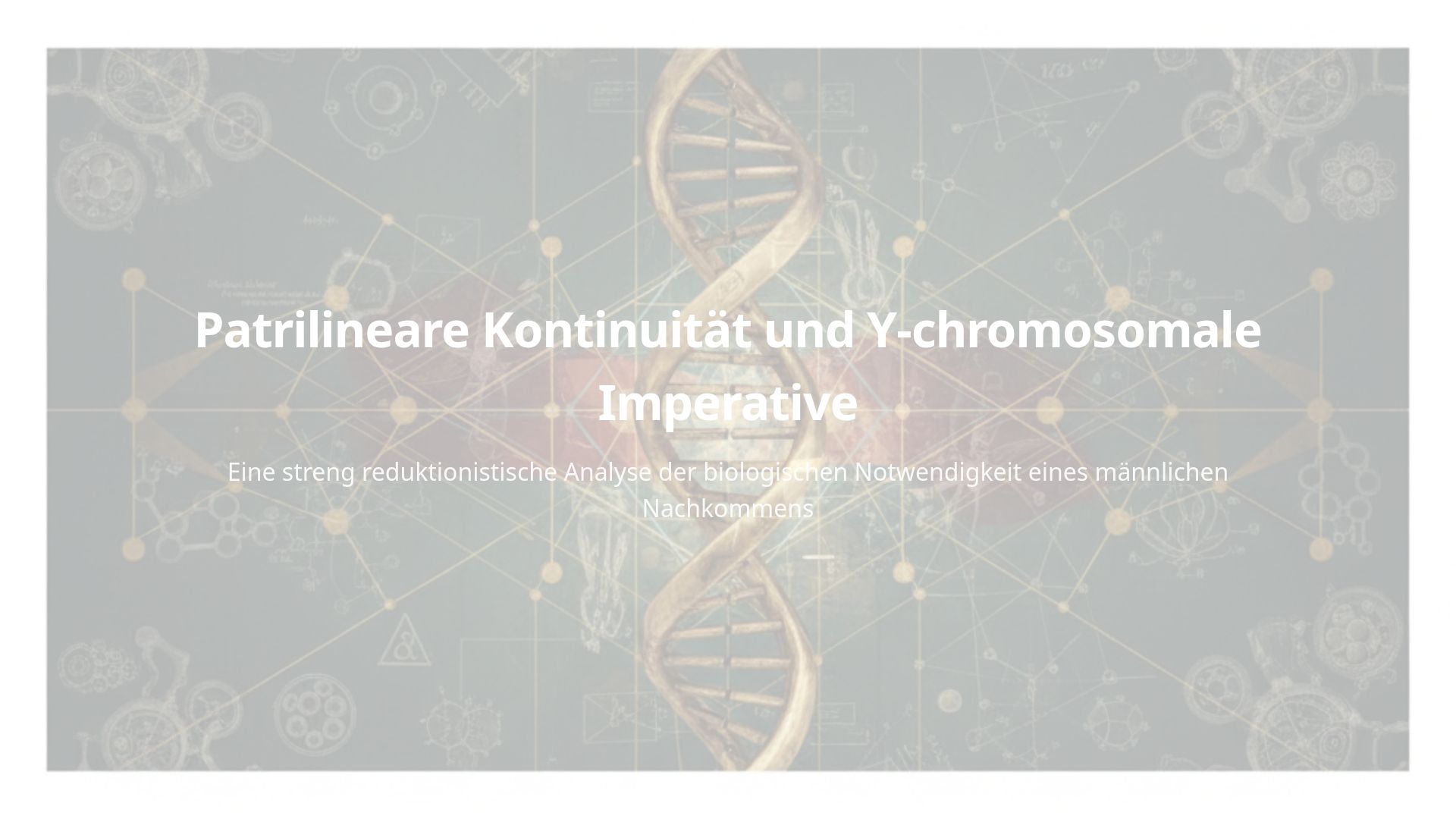 Y-Chromosomale Linie: Biologische Analyse der Patrilinie