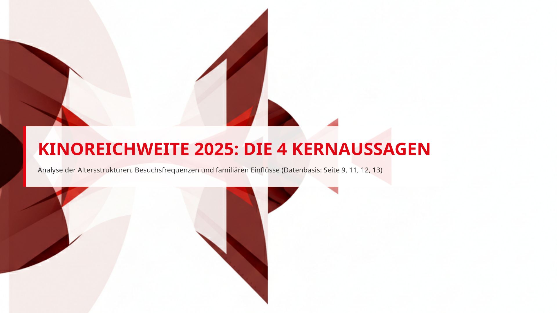 Kinoreichweite 2025: Analyse der Besucherstrukturen