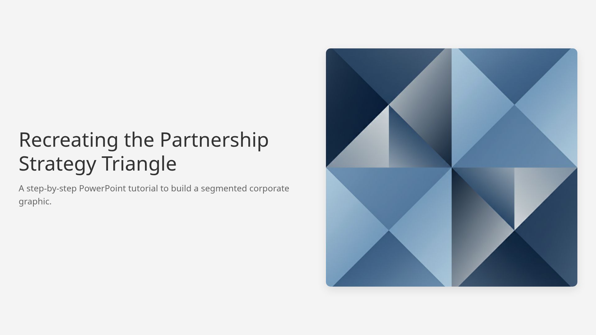 How to Create a Segmented Strategy Triangle in PowerPoint