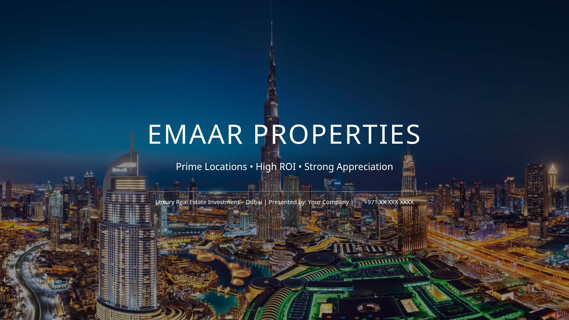 Invest in Emaar Properties: Dubai Real Estate Investment
