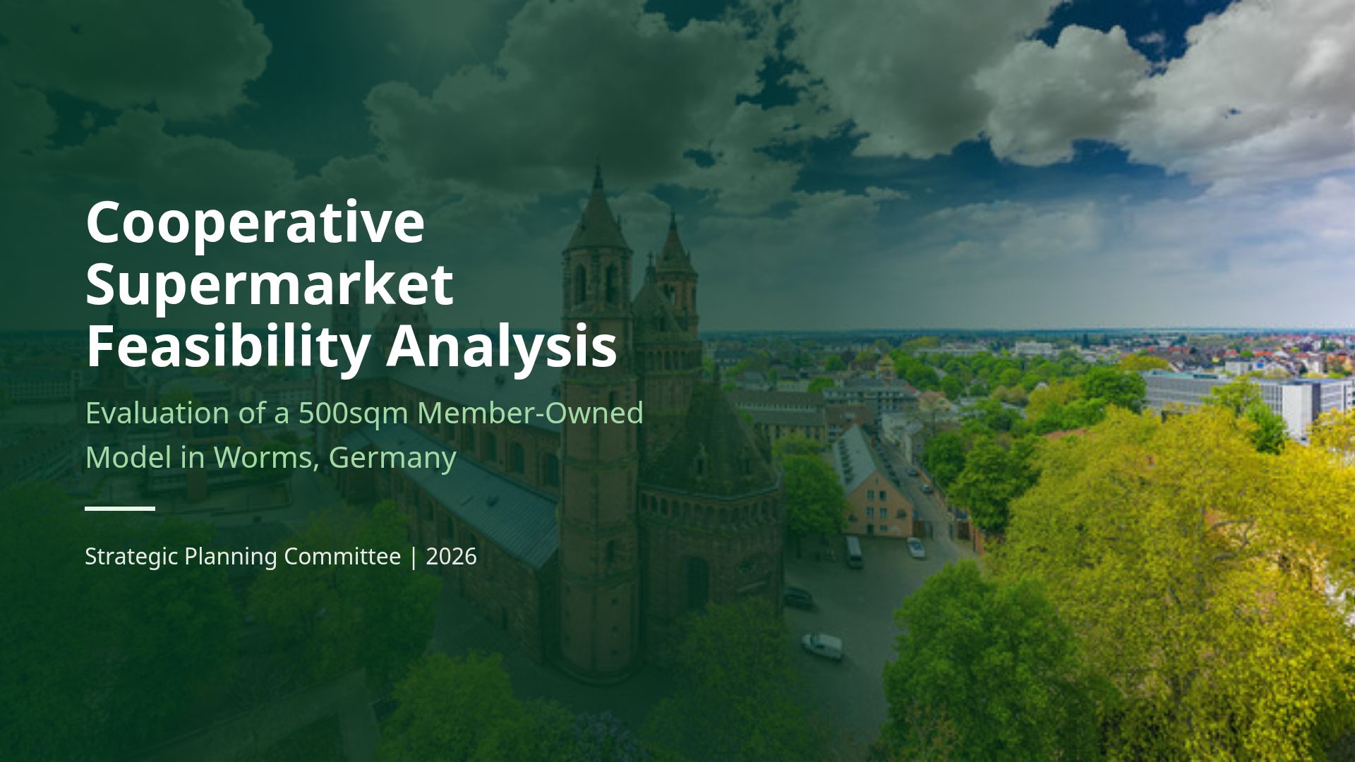 Cooperative Supermarket Feasibility Analysis: Worms Case Study