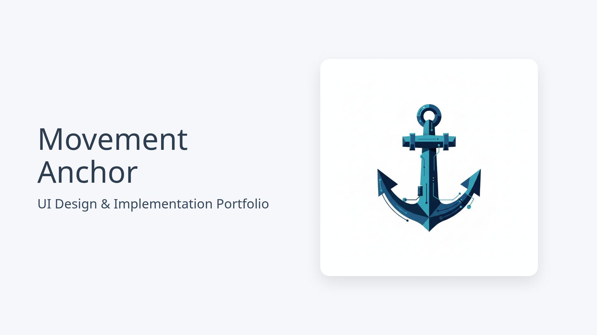 Movement Anchor: Daily Goal Tracking UI Case Study