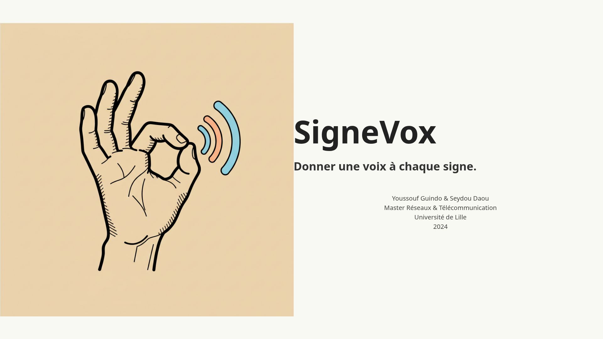 SigneVox : Gant Intelligent pour Traduire la LSF en Parole