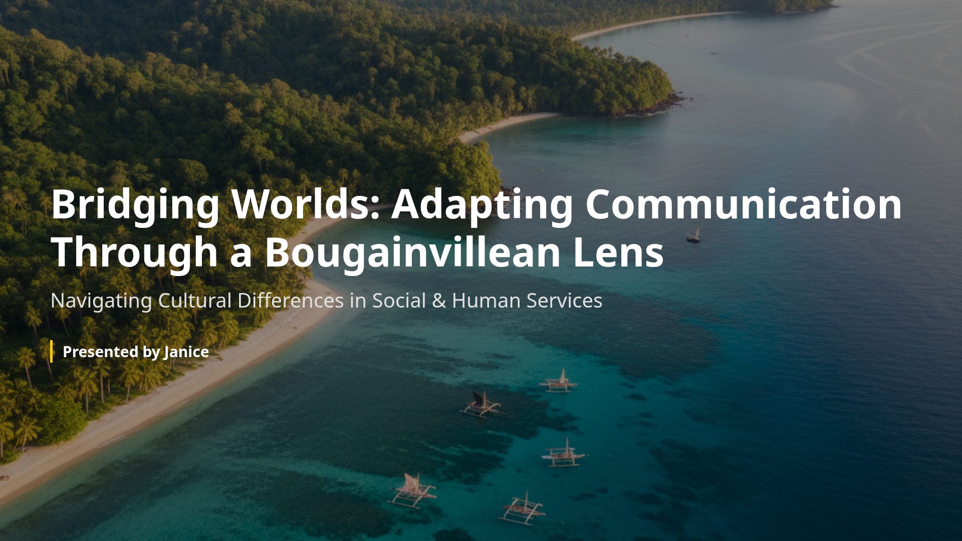 Cross-Cultural Communication: Bougainvillean & Australian Views