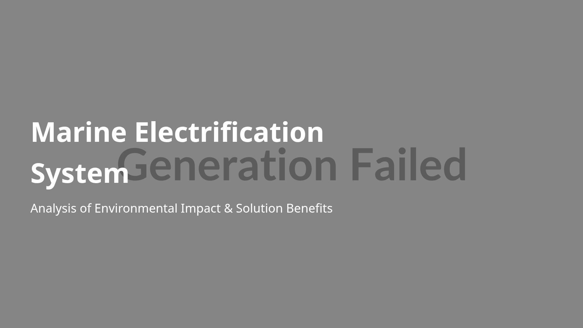 Marine Electrification: CO2 Emissions Impact Analysis