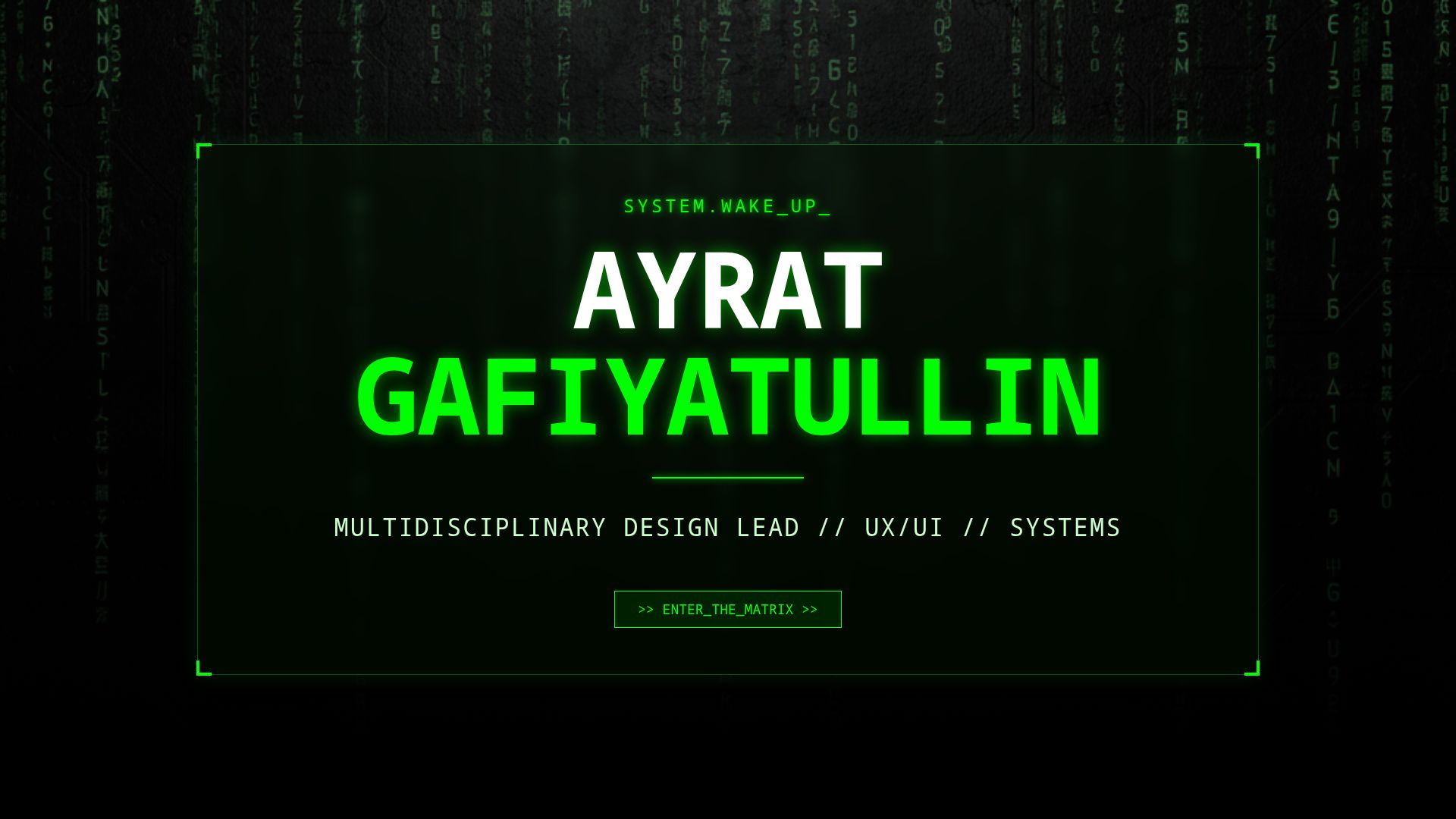 Ayrat Gafiyatullin | Product & UX/UI Design Portfolio