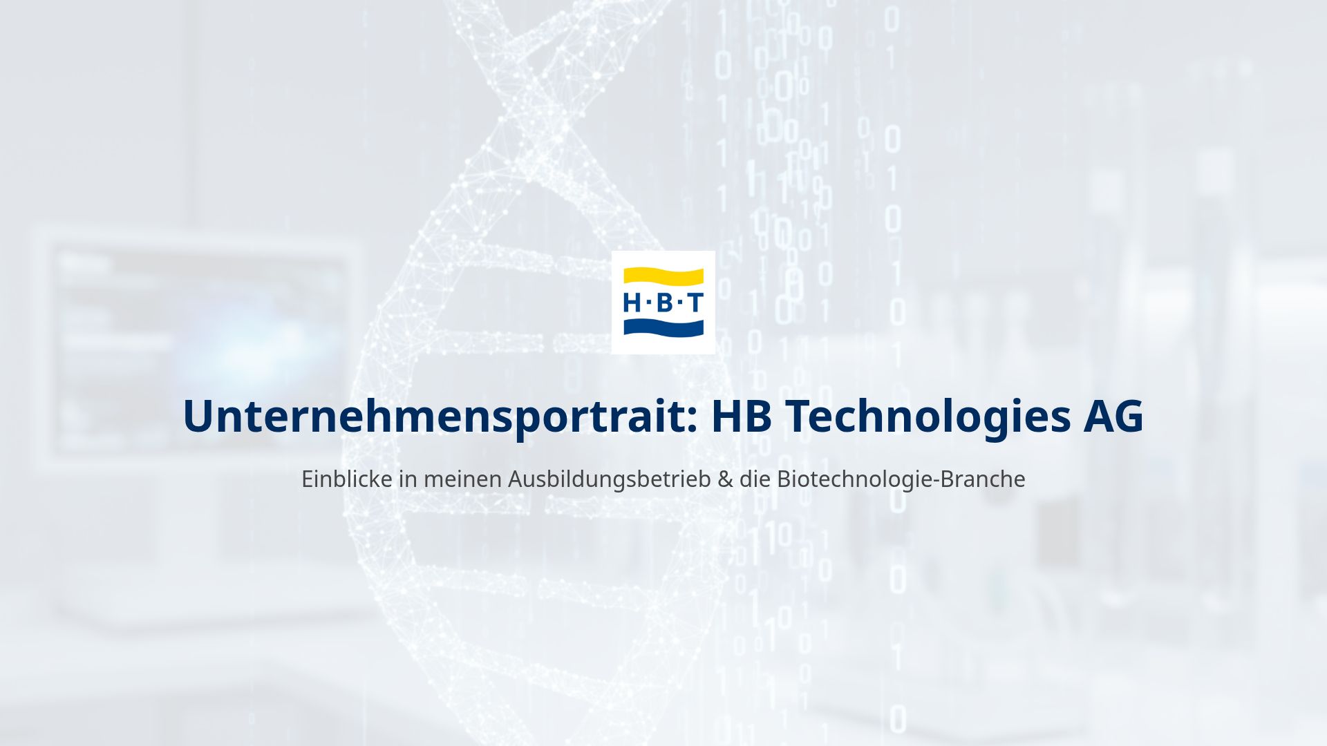 HB Technologies Tübingen: Innovation & Ausbildung