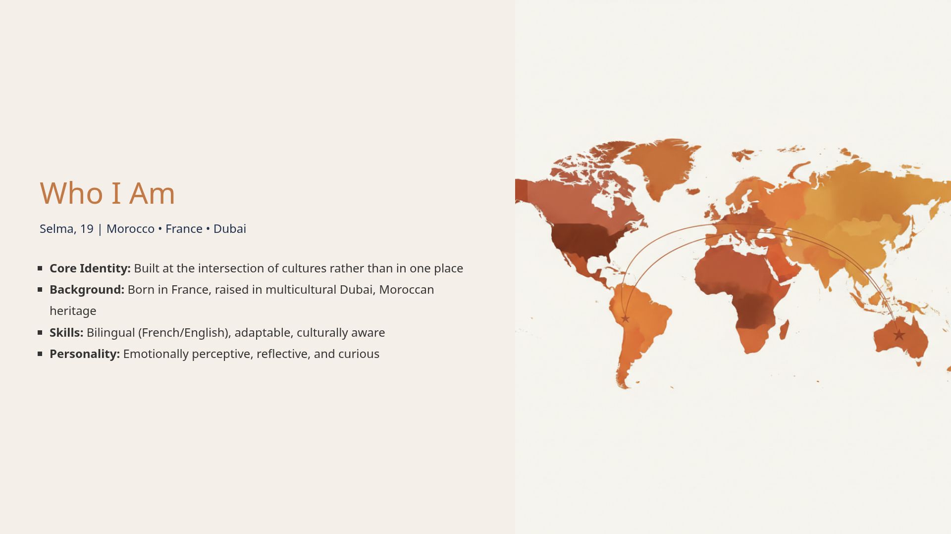 Exploring Multicultural Identity: Moroccan Roots & Global Life