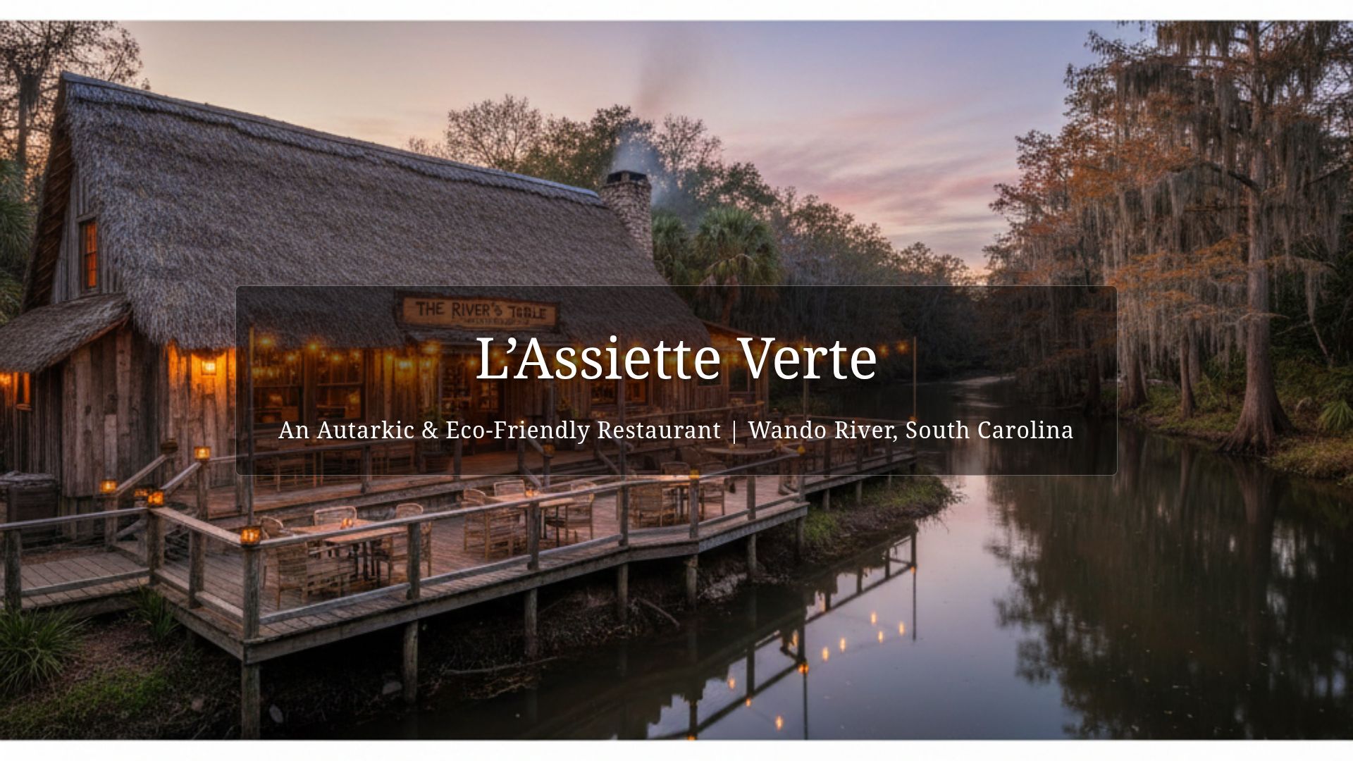 L’Assiette Verte: Eco-Friendly Restaurant Concept