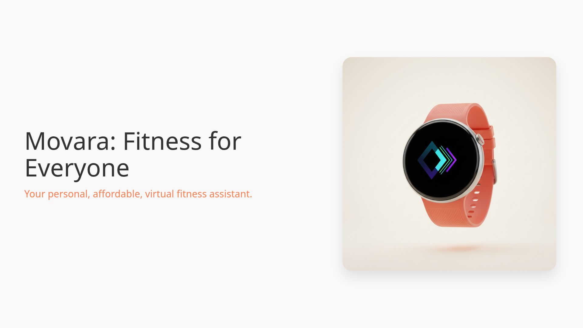 Movara: Affordable AI Virtual Fitness Watch for Beginners