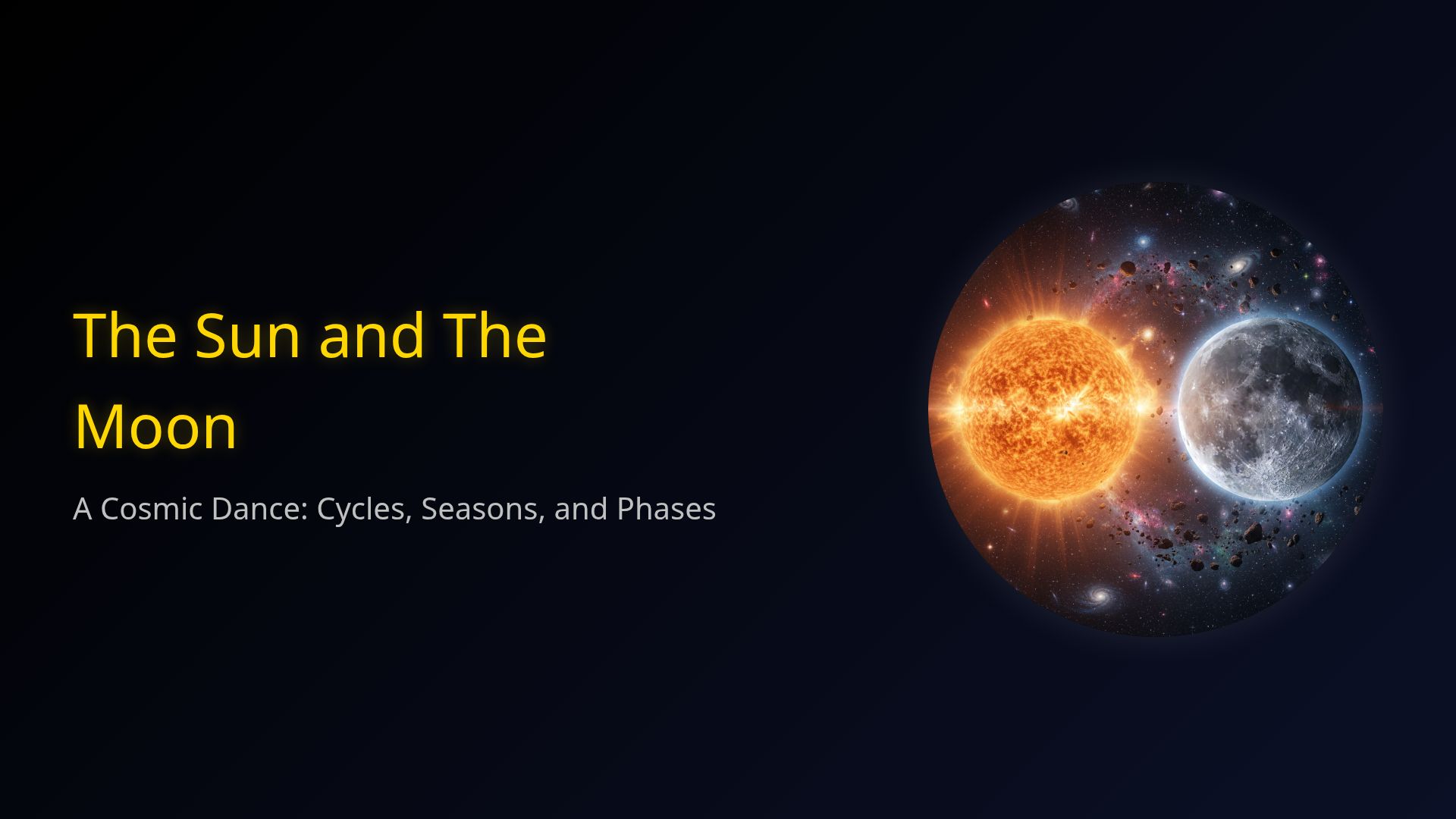 Sun and Moon: Earth's Cycles, Seasons, and Lunar Phases