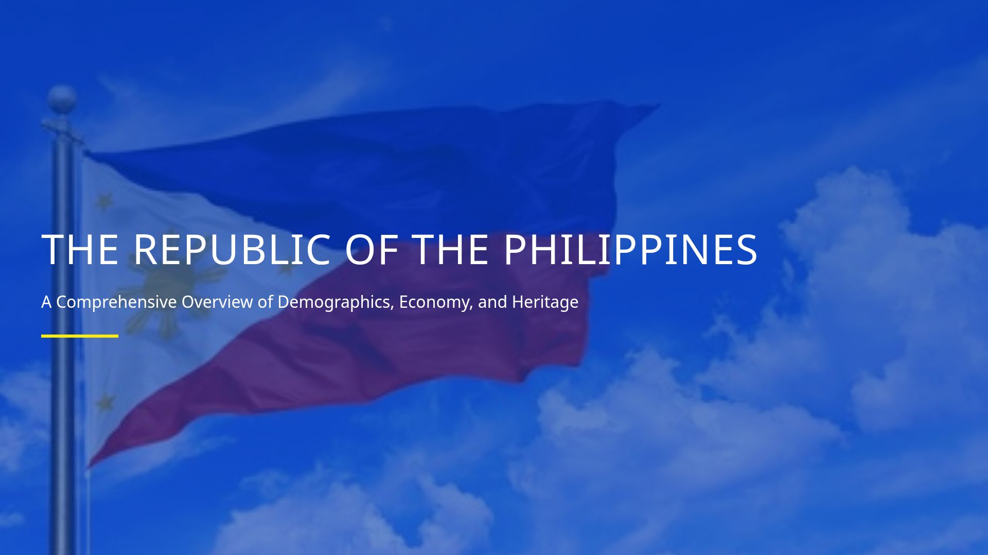 Overview of Philippines: Economy, Heritage & Future Projections