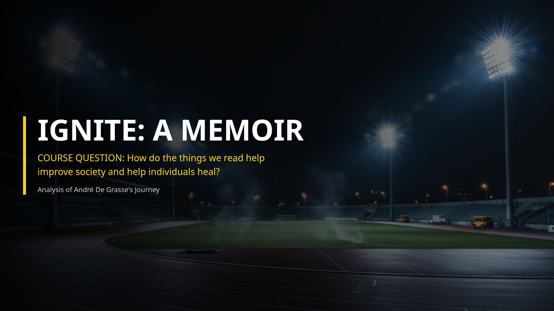 André De Grasse's Ignite: Resilience and Healing in Sports