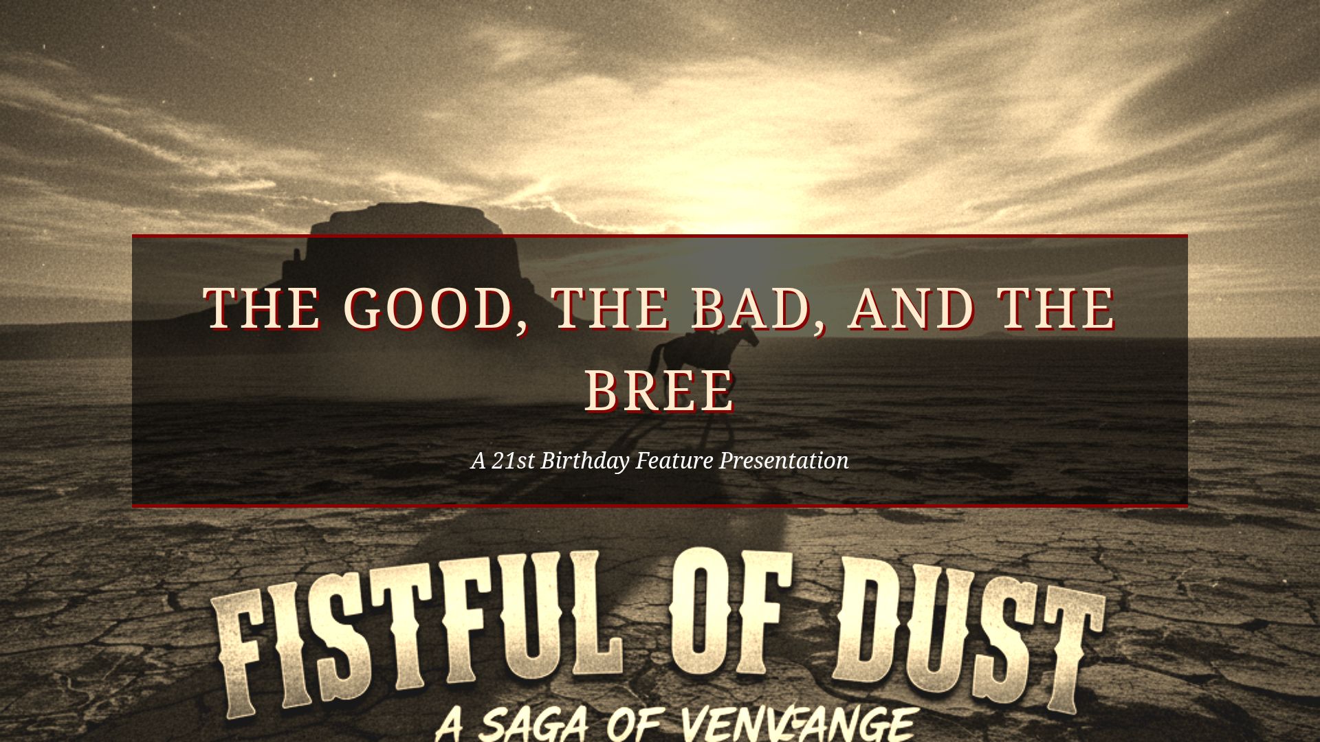 Cowboy Cassette: Bree's 21st Birthday Wild West Presentation