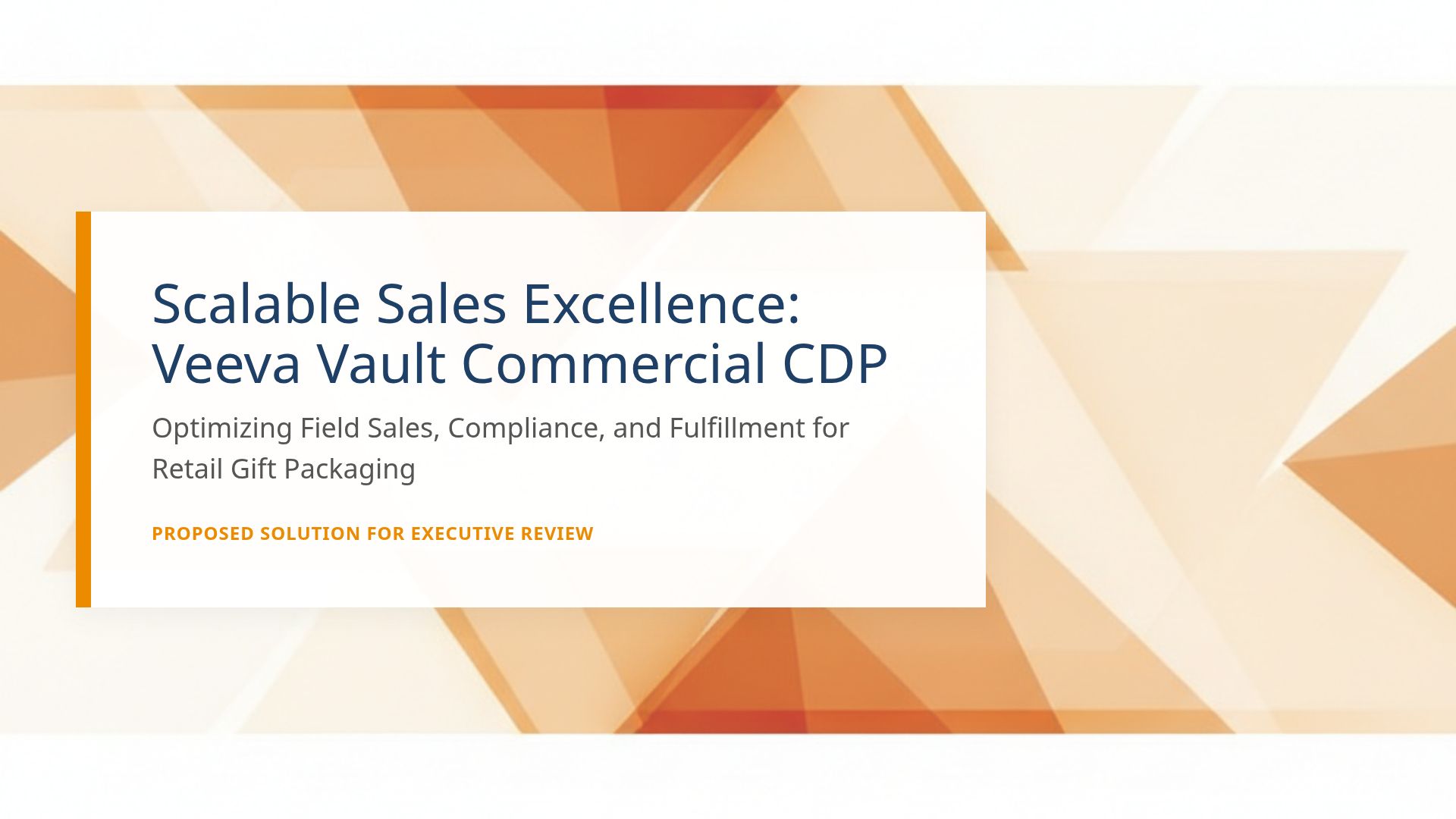 Sales and Inventory Management with Veeva Vault CDP