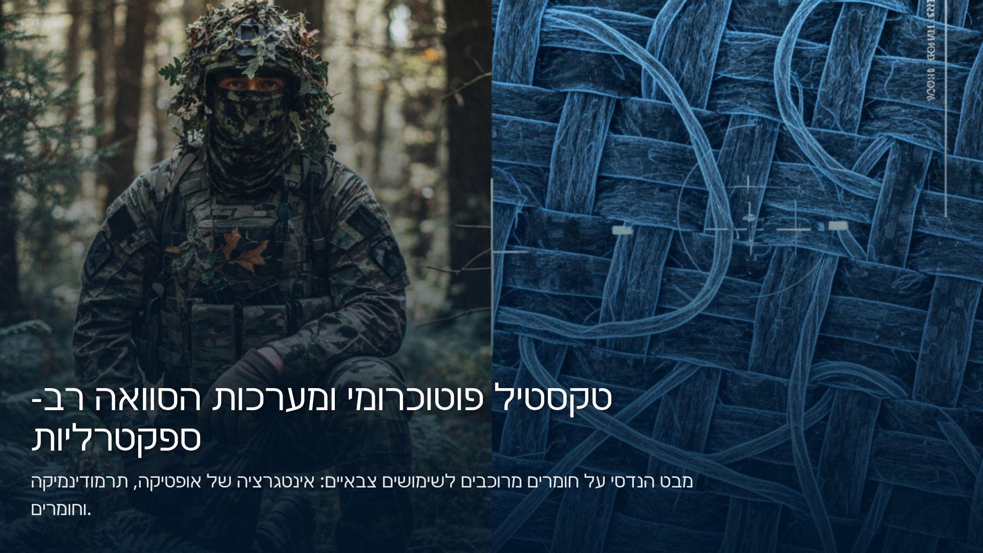 הסוואה רב-ספקטרלית: הנדסת חומרים מרוכבים וטקסטיל