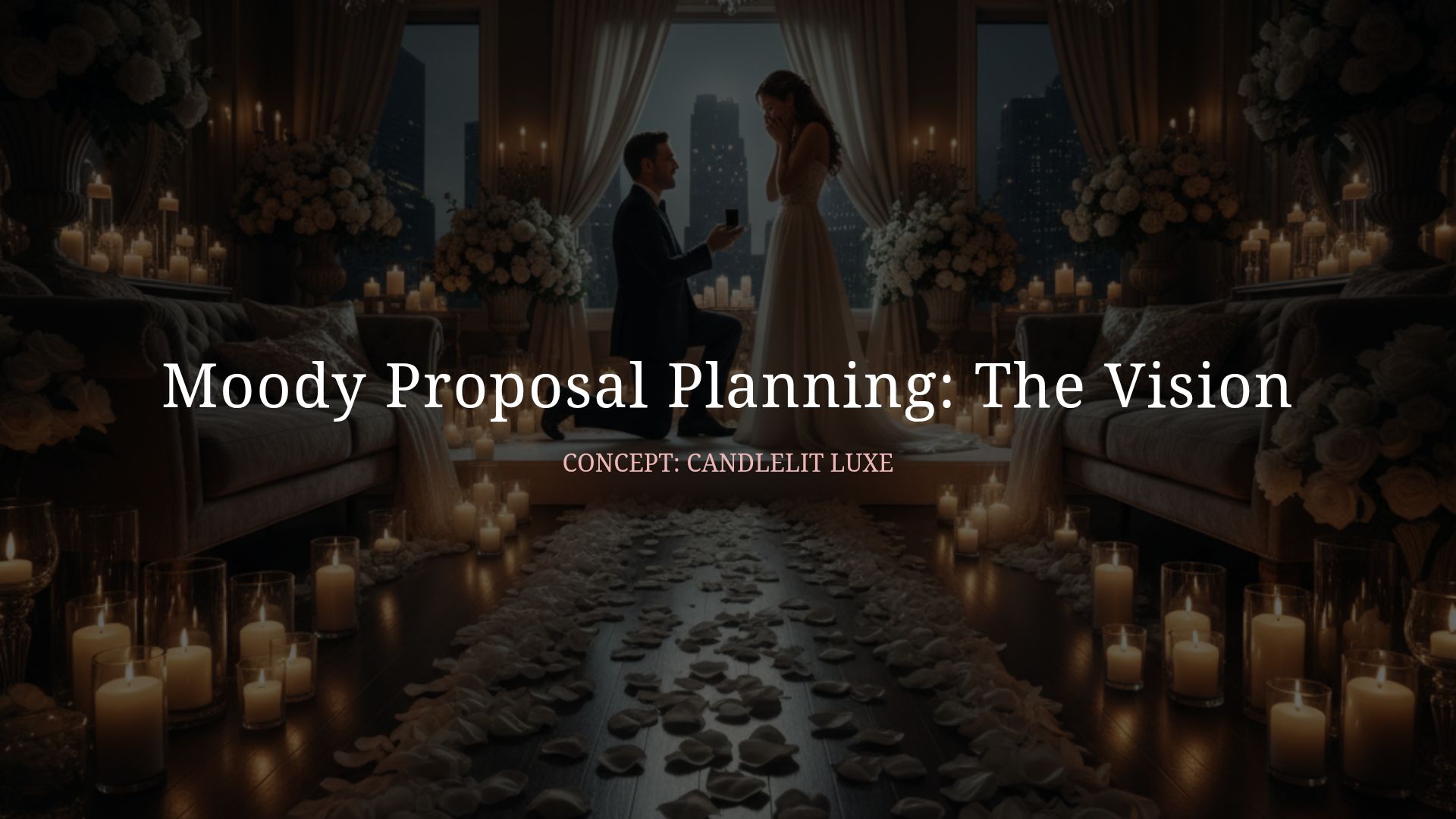 How to Plan a Moody Candlelit Proposal: Luxe Indoor Guide