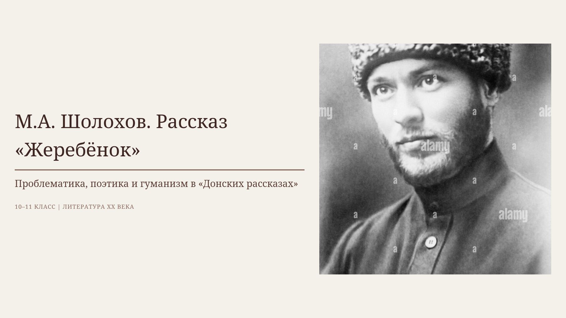 М.А. Шолохов «Жеребёнок»: анализ рассказа и символика