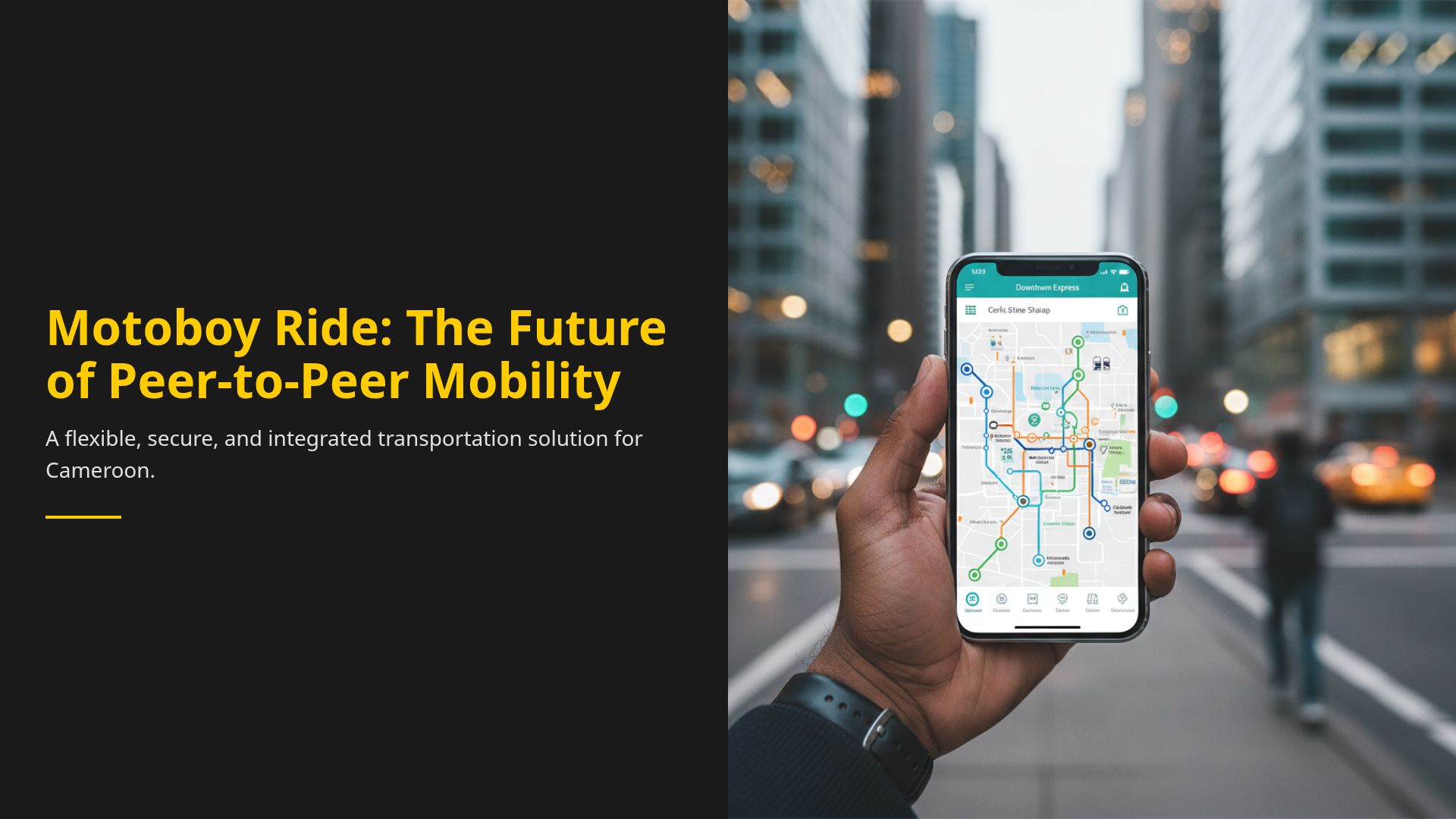 Motoboy Ride: P2P Mobility & Transport Strategy in Cameroon