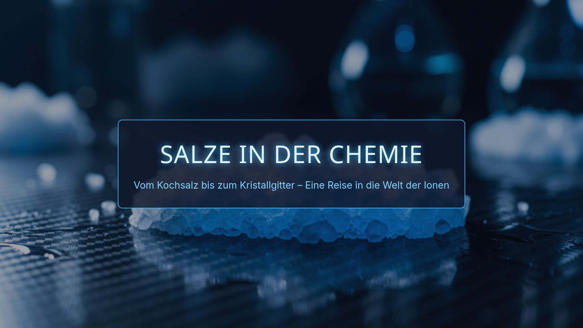 Salze in der Chemie: Eigenschaften & Beispiele (Klasse 8)