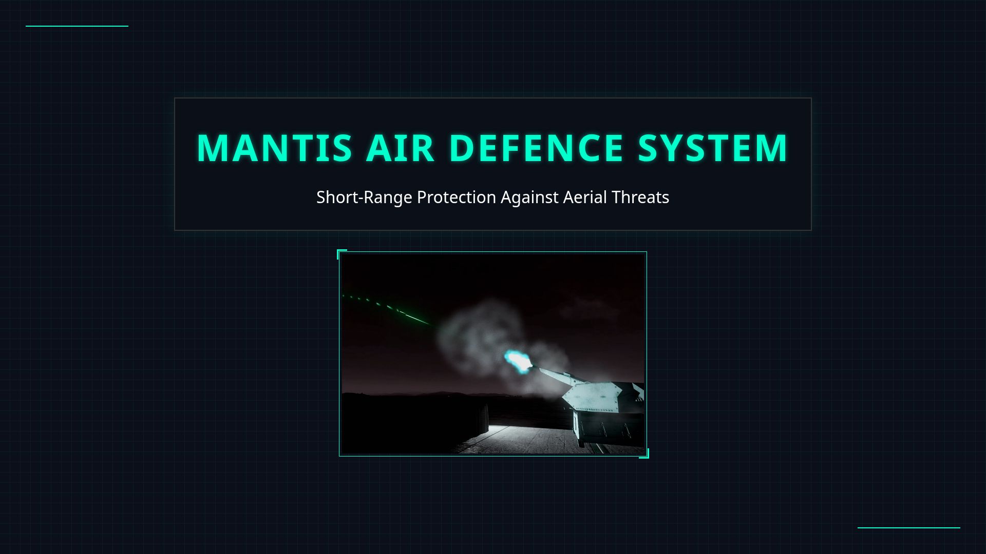 MANTIS Air Defence System: Short-Range Protection Overview
