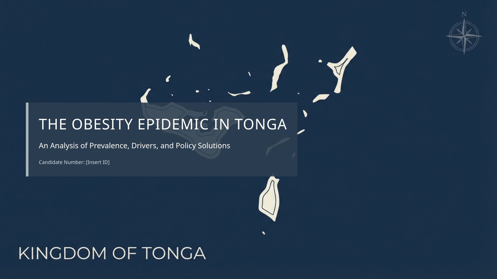 Obesity in Tonga: Prevalence, Drivers, and Policy Solutions