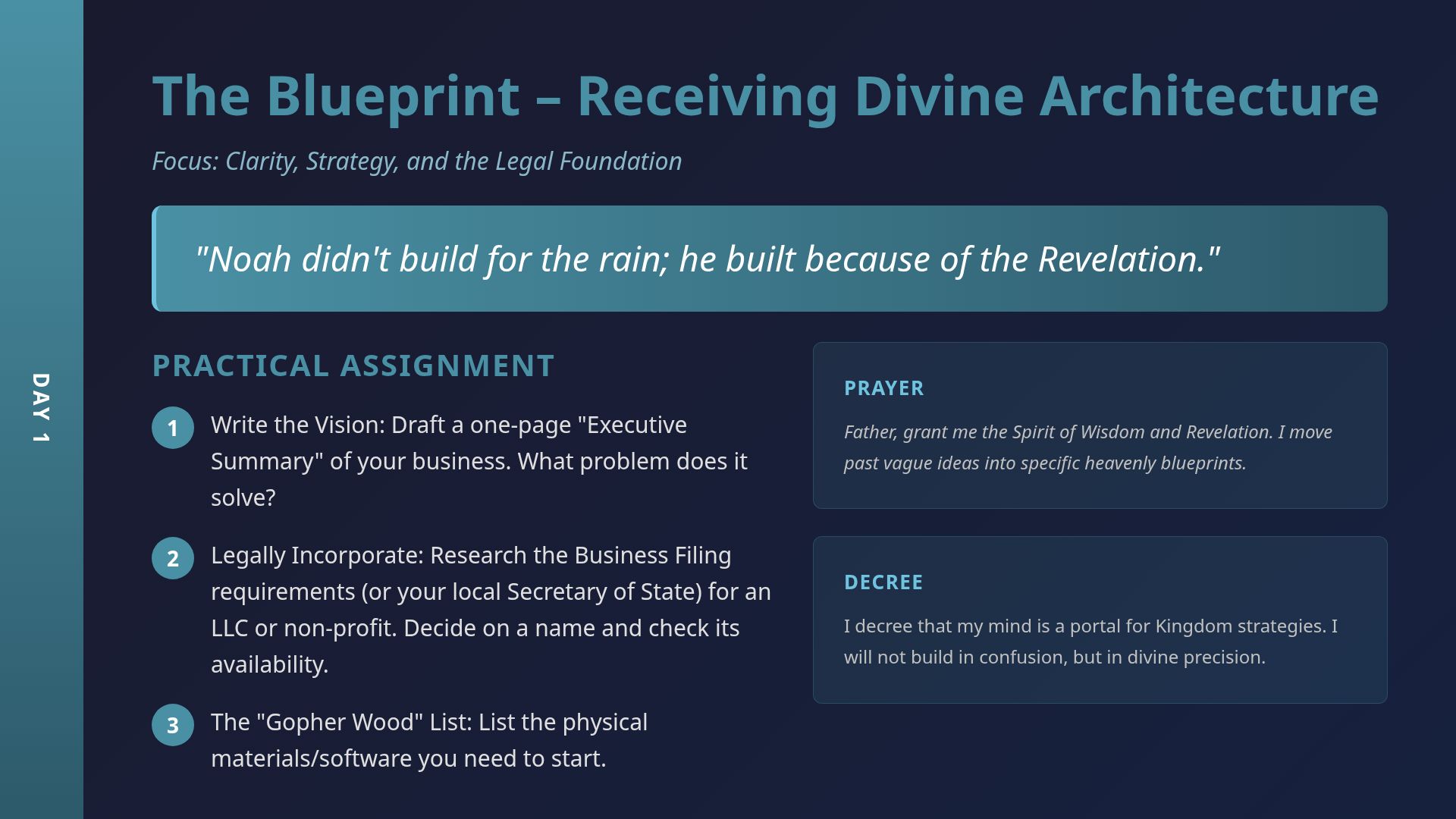 Watchman Builder: 4-Day Kingdom Business Devotional