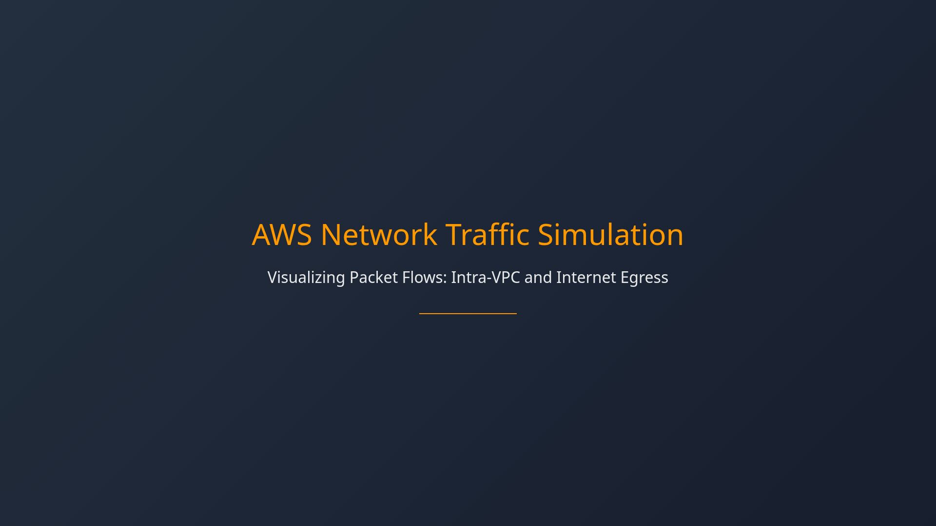 Visualizing AWS EC2 Network Traffic and Packet Flows
