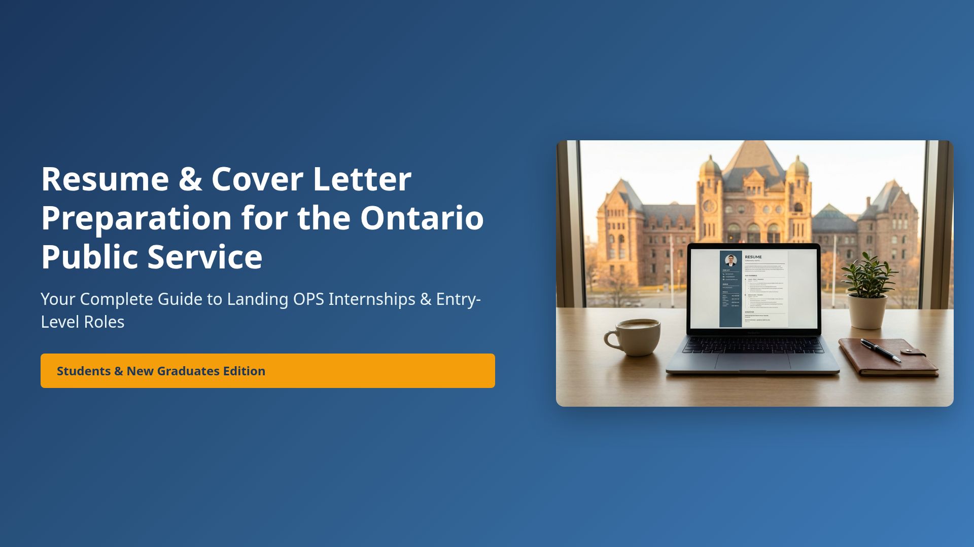 Mastering Your OPS Application: Resume & Cover Letter Tips