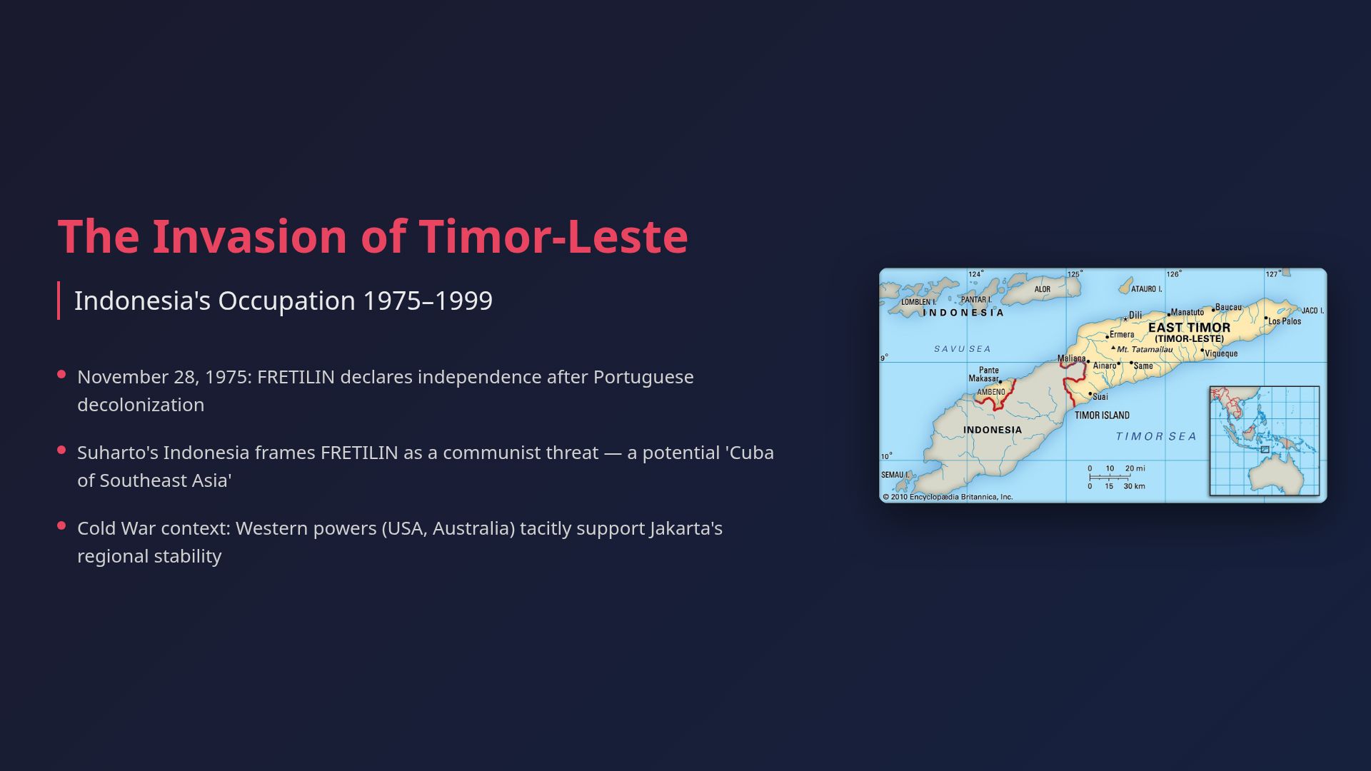 History of Timor-Leste: Indonesian Invasion & Independence
