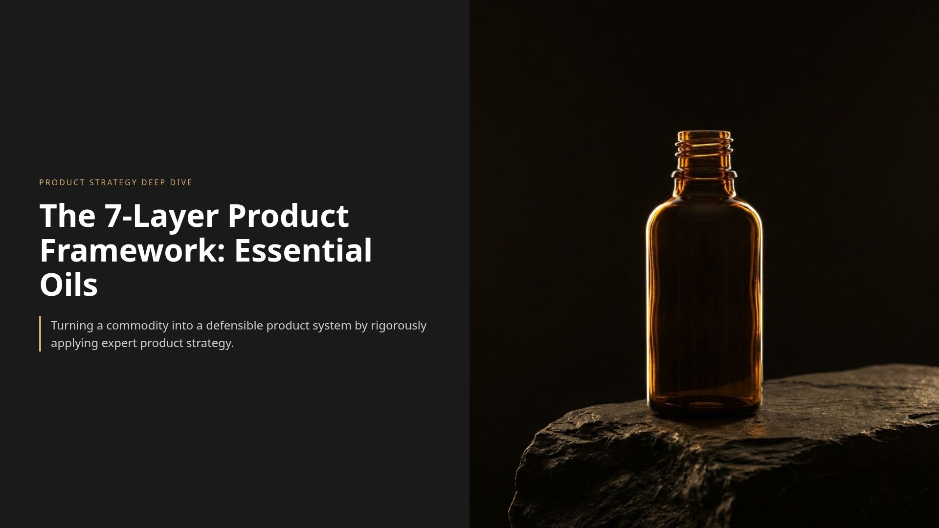 7-Layer Product Framework for Essential Oils Excellence