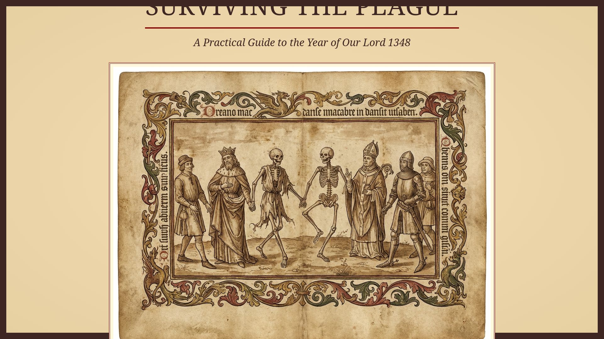 Surviving the Black Death: A Medieval History Guide