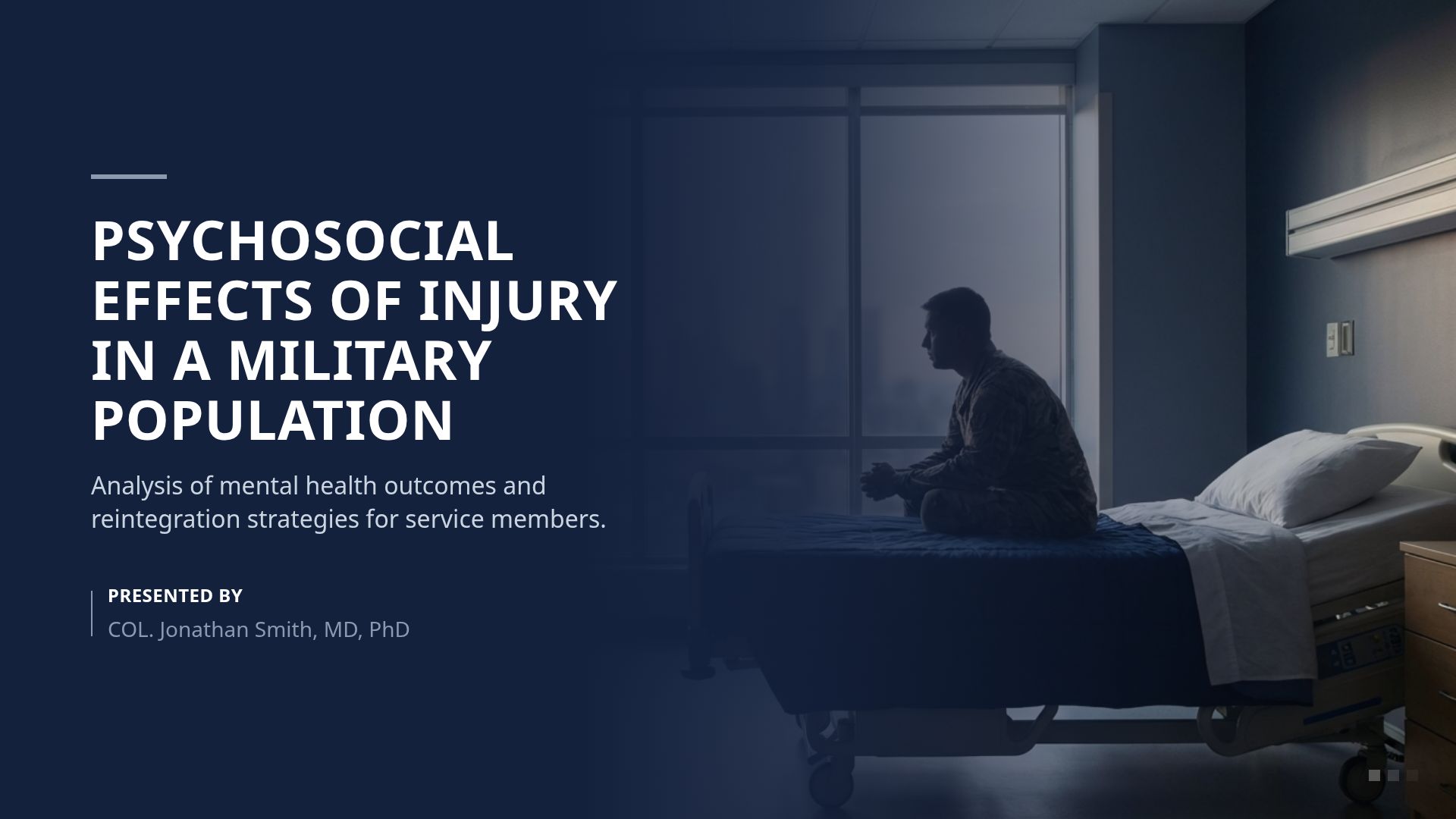 Psychosocial Effects of Injury in Military Populations