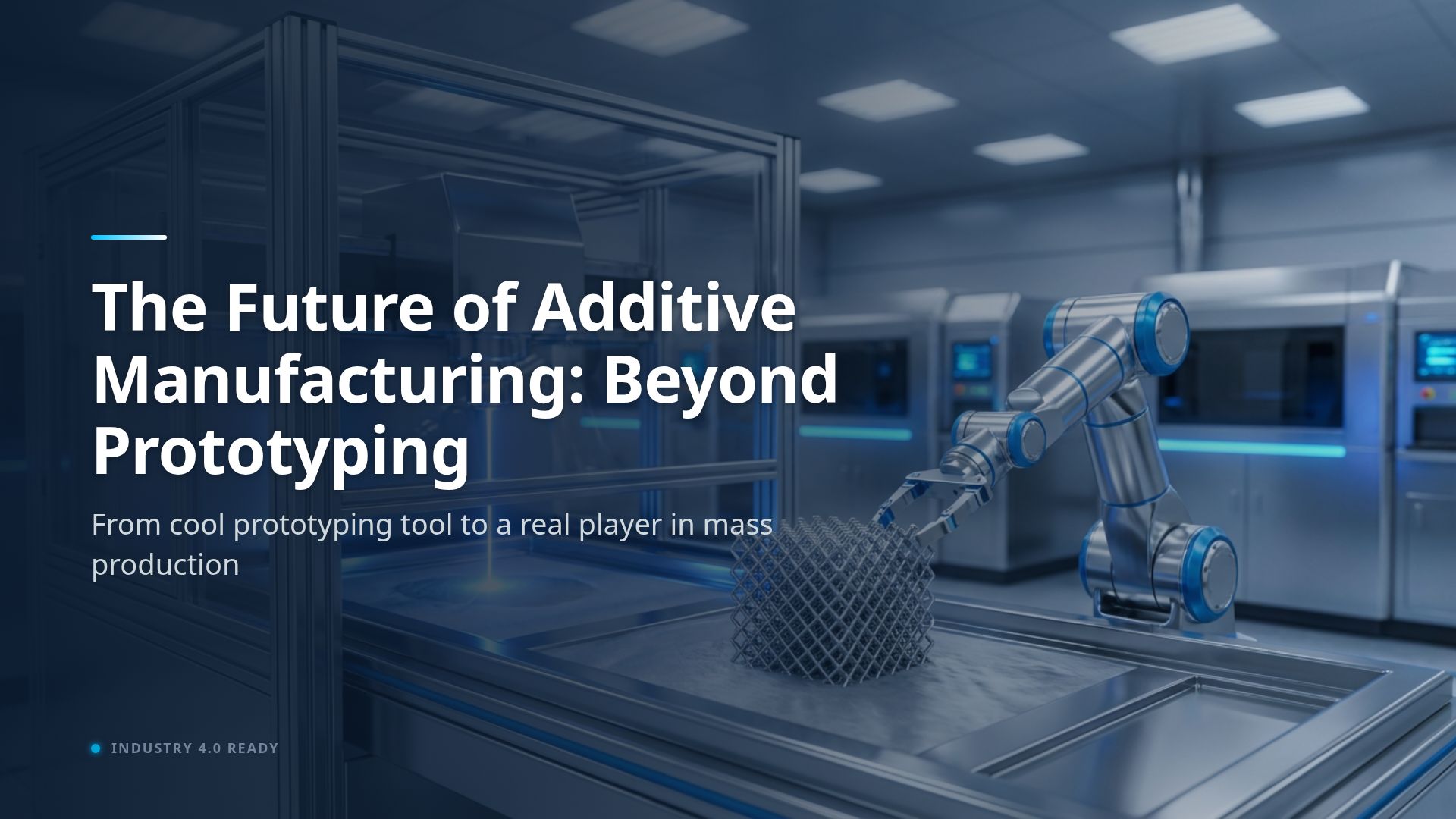 The Future of Additive Manufacturing: Beyond Prototyping