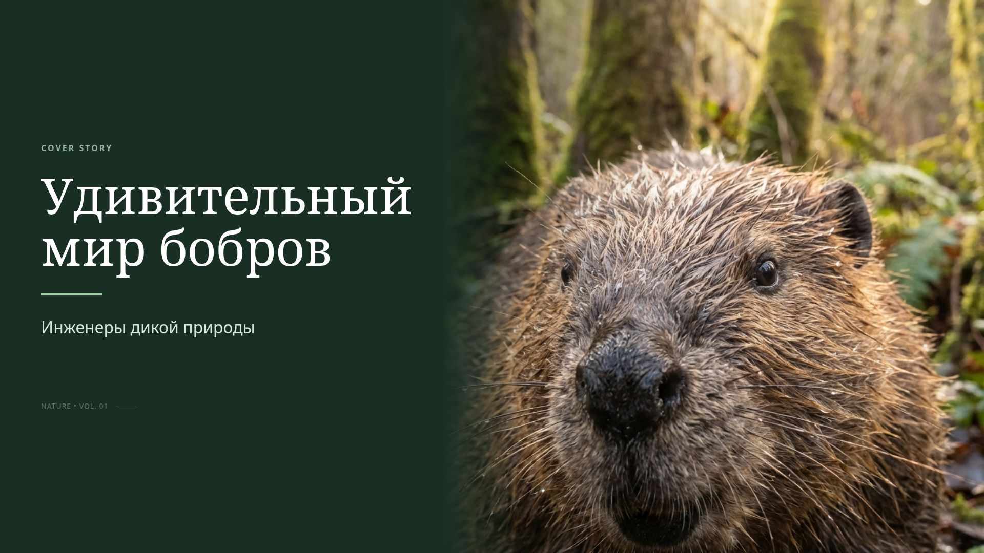 Удивительный мир бобров: инженеры дикой природы