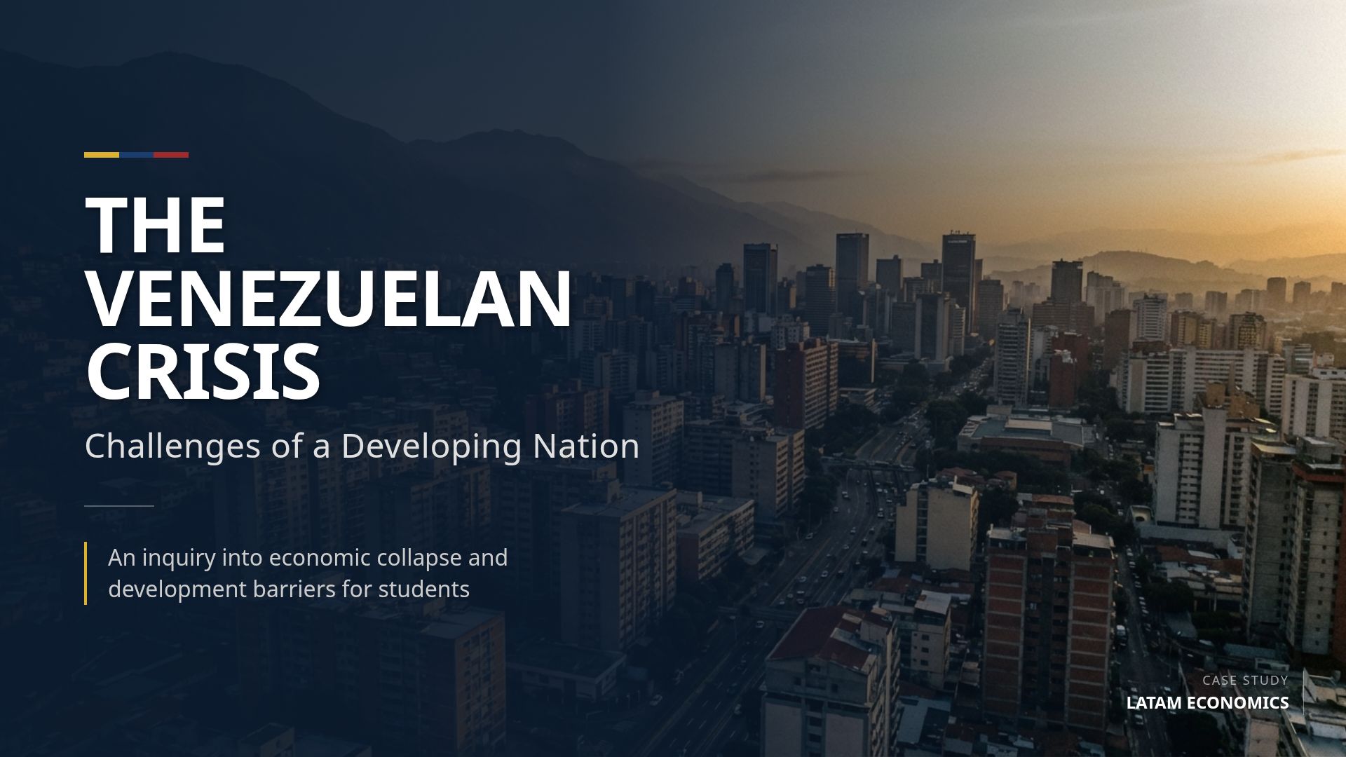 Venezuela Economic Crisis: Causes and Development Barriers