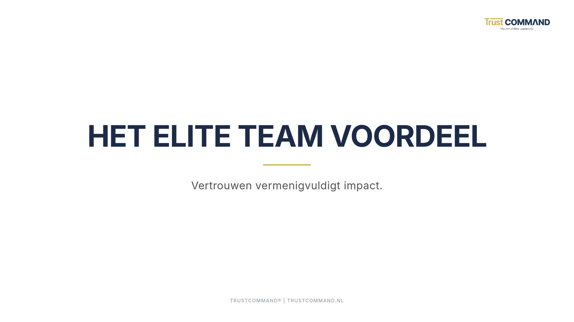Versterk Teamvertrouwen: Elite Leadership & Groei