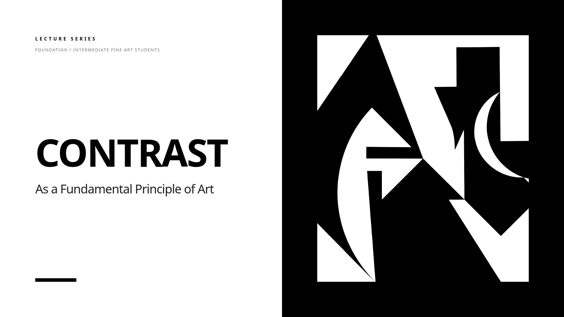The Power of Contrast: Fundamental Principles of Art