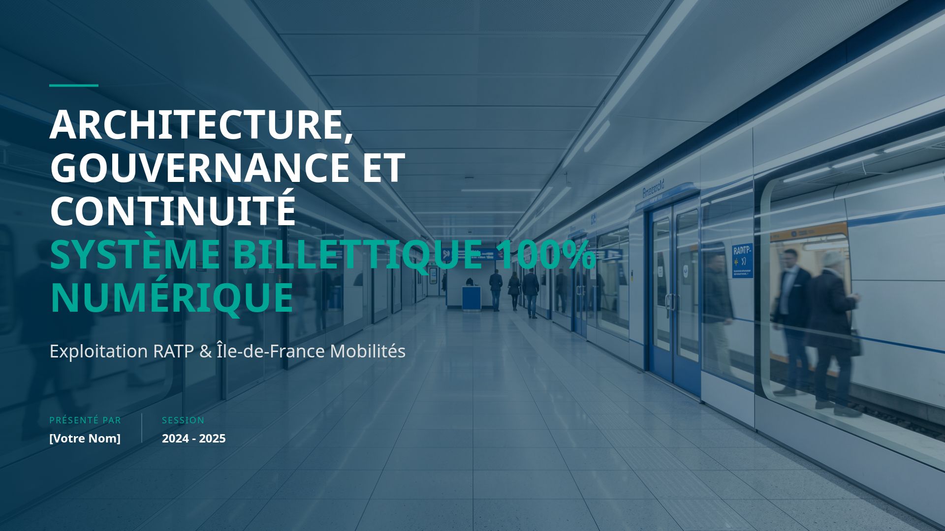 Transformation Digitale de la Billettique : Enjeux et SI