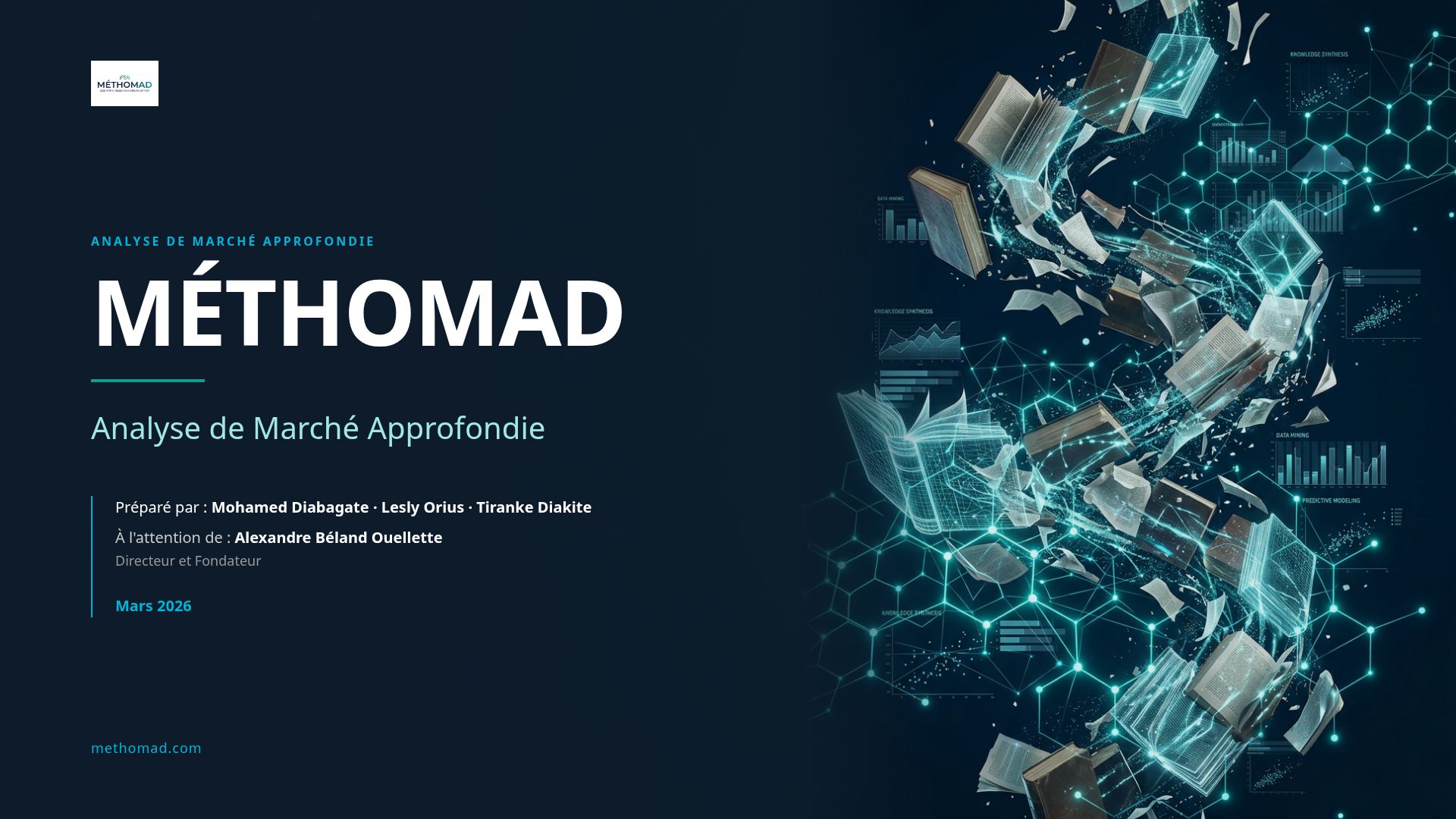 Méthomad : Analyse de Marché pour la Recherche Scientifique