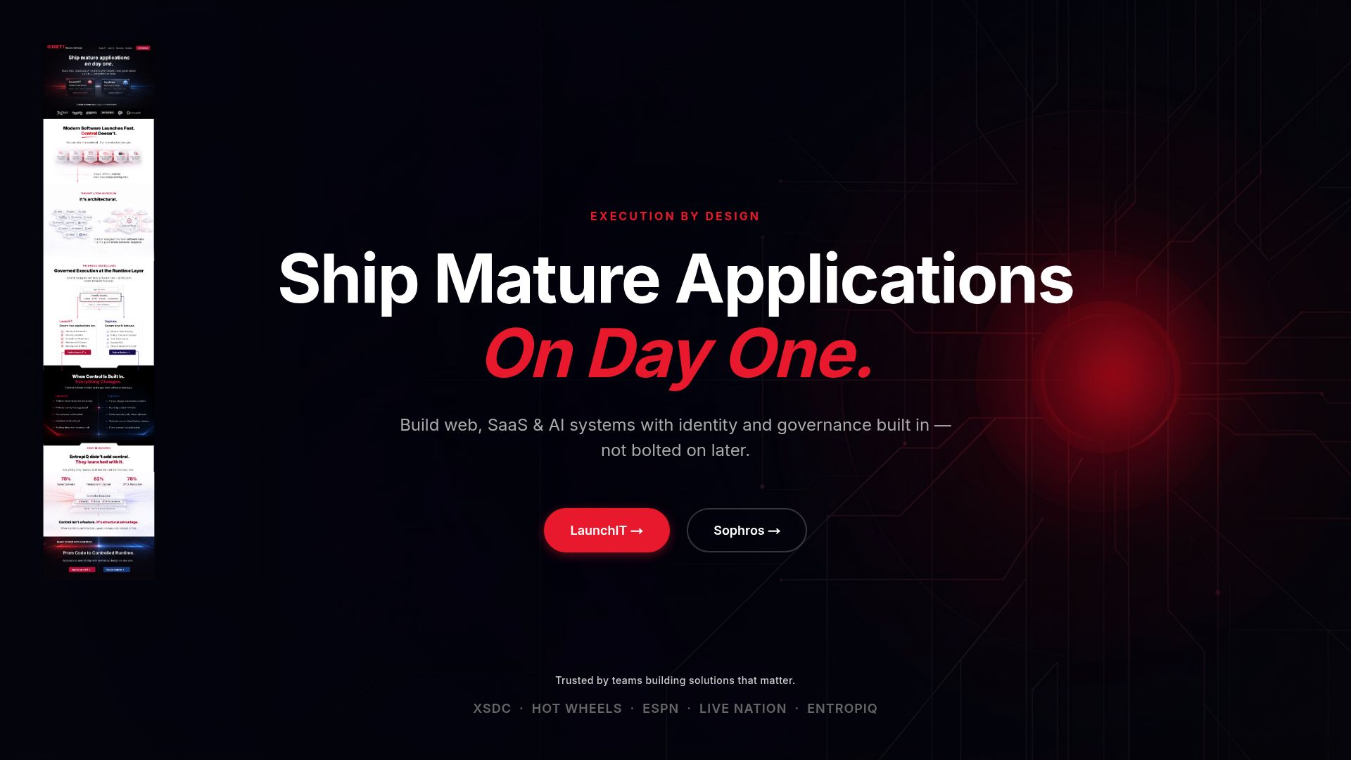Execution by Design: Ship Governed SaaS and AI Apps
