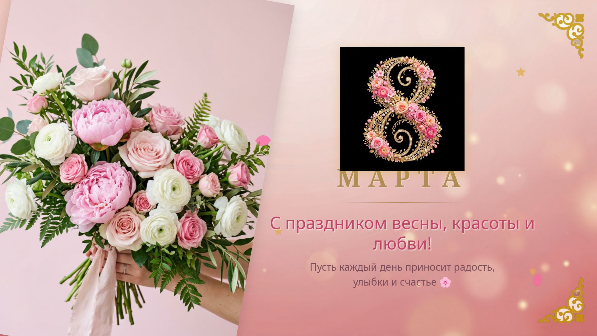 С 8 Марта! Поздравления, стихи и весенние открытки