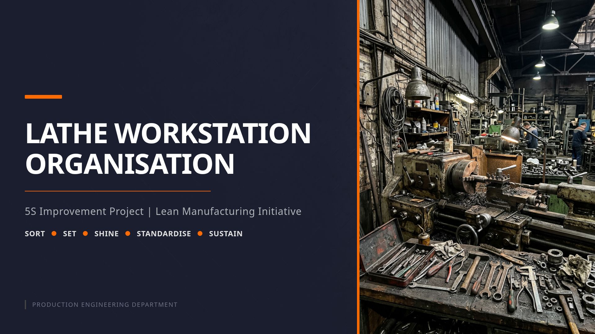 5S Case Study: Lathe Workstation Transformation