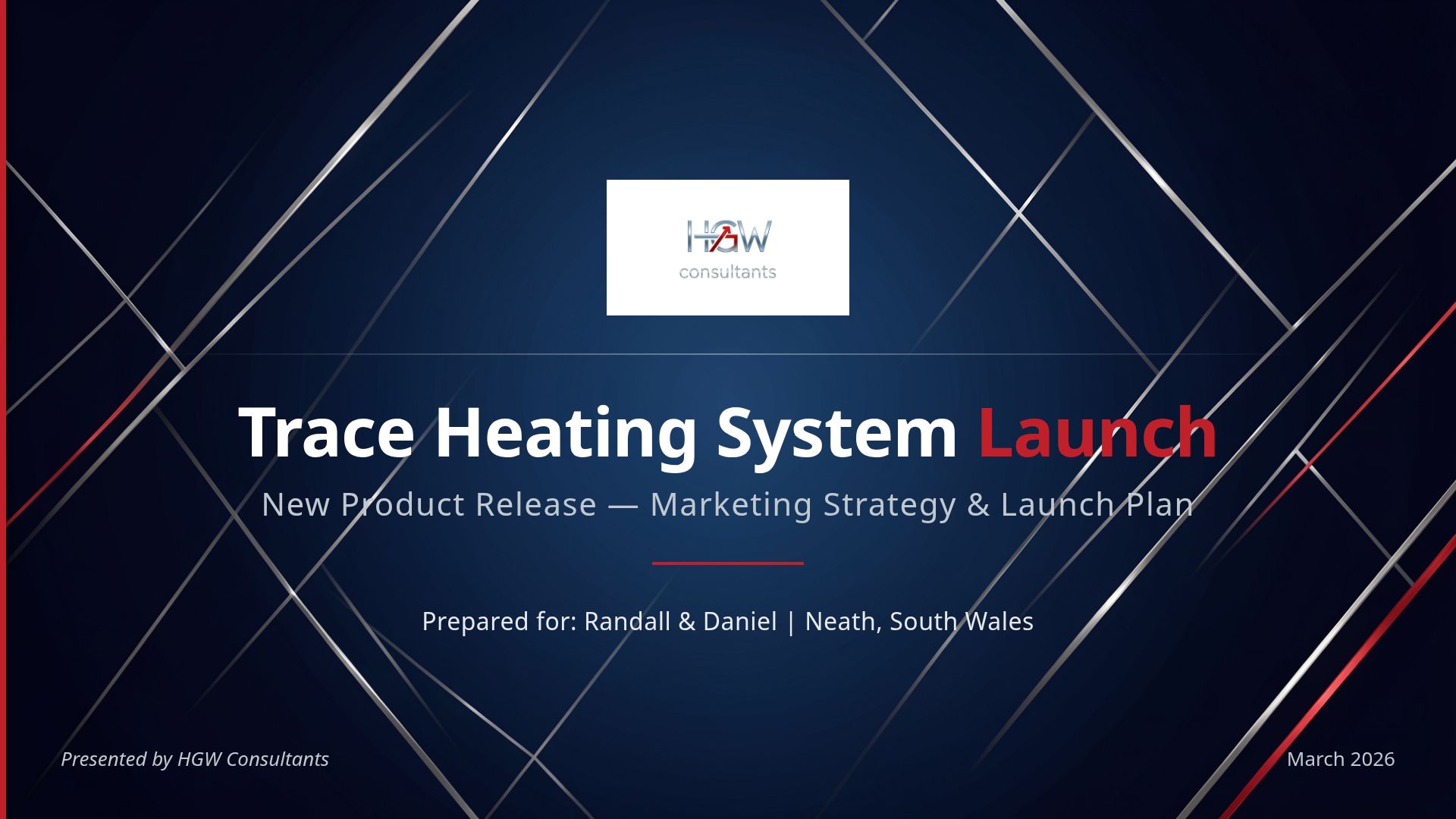 Trace Heating System Launch Strategy - Randall & Daniel