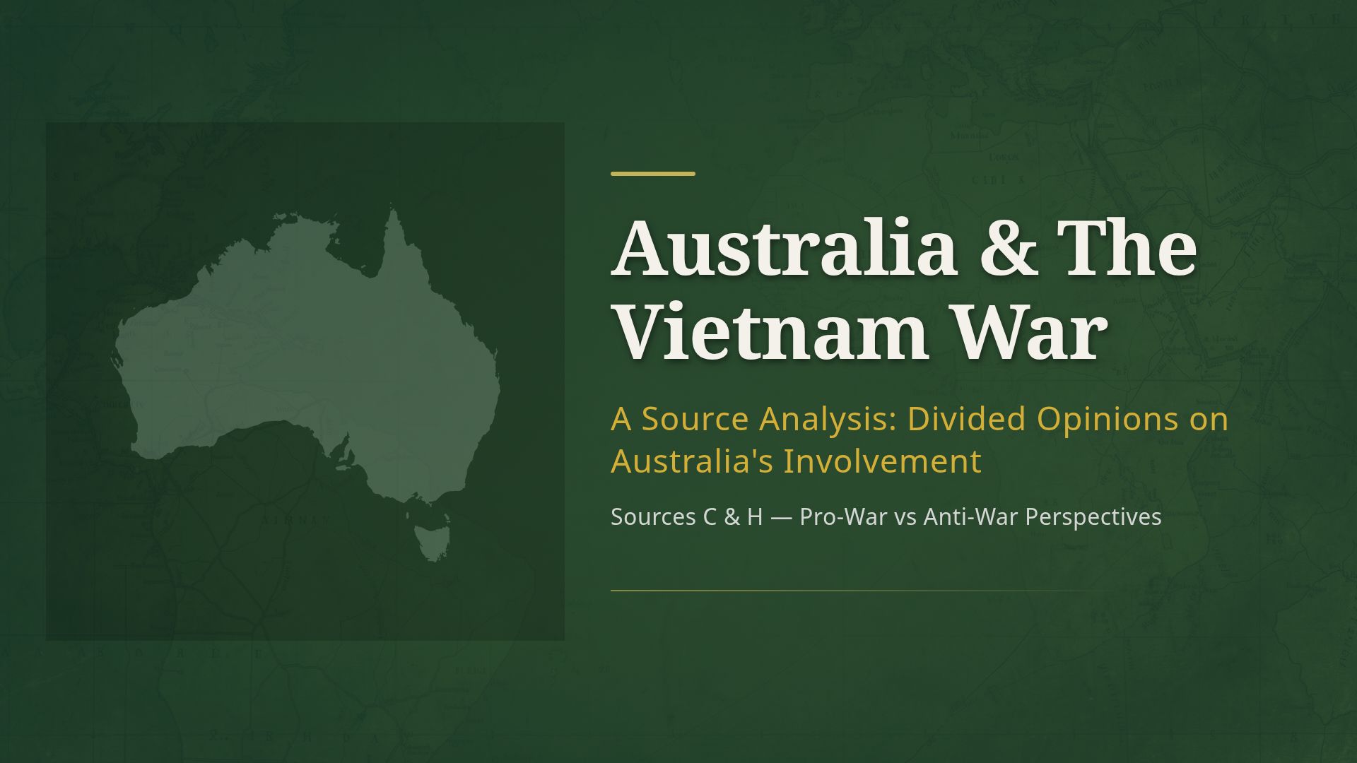 Australia in the Vietnam War: Pro-War vs Anti-War Analysis