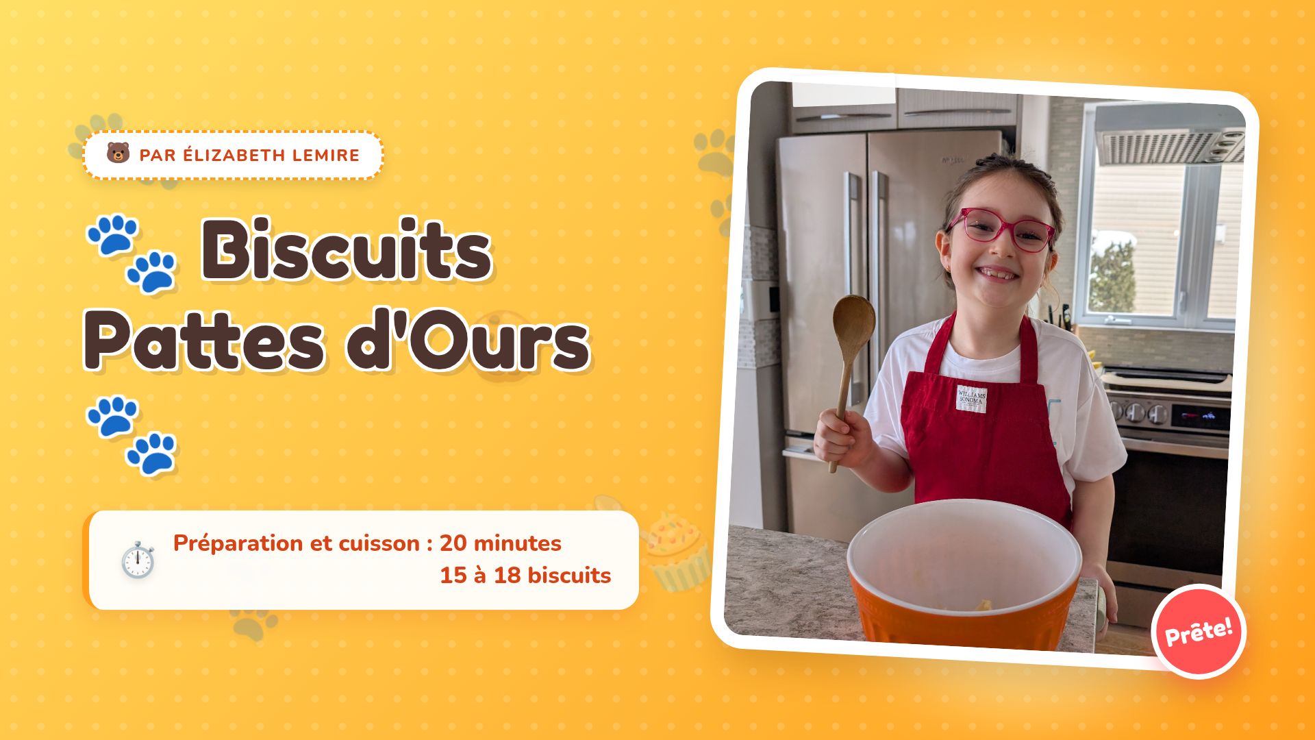 Recette Biscuits Pattes d'Ours Facile pour Enfants