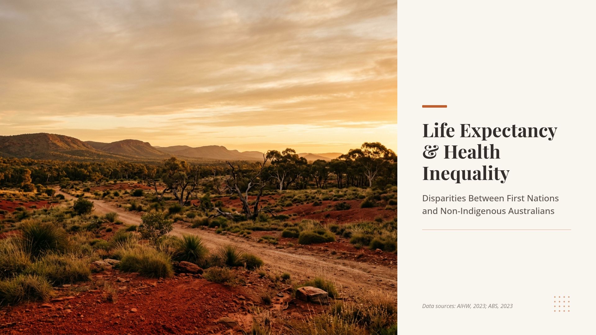 Indigenous Australian Life Expectancy & Health Inequality