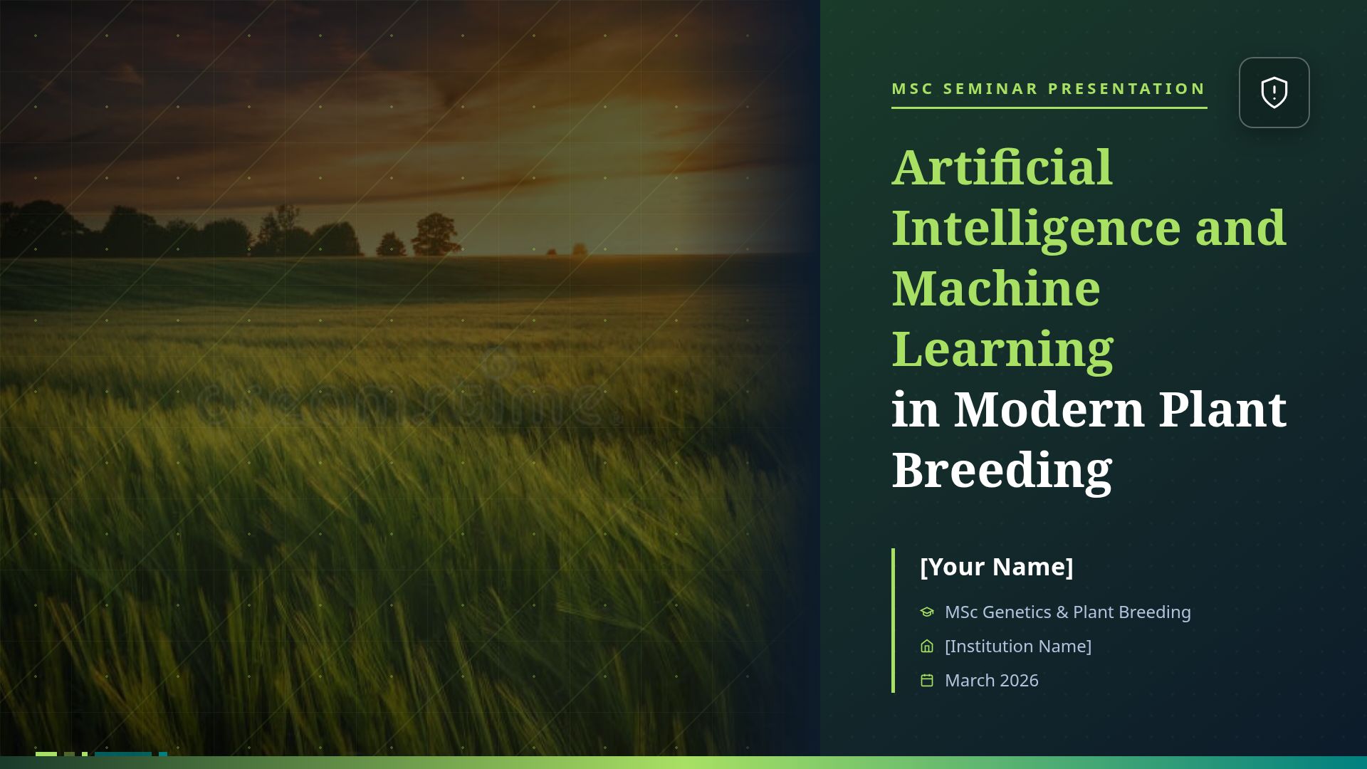AI and Machine Learning in Modern Plant Breeding