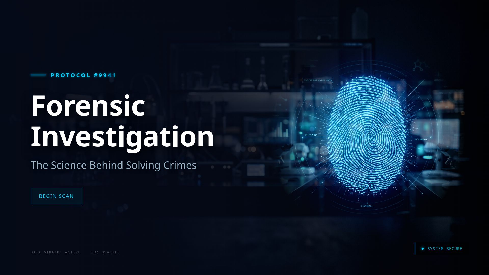 Introduction to Forensic Investigation | Science of Crime